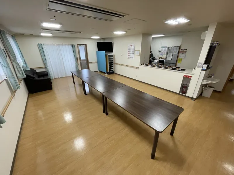 あすなろ元総社 共用スペース・食堂 スタッフステーション併設